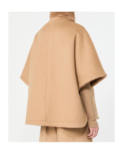 Max Mara Natural Reversible Teddy Bear Cape