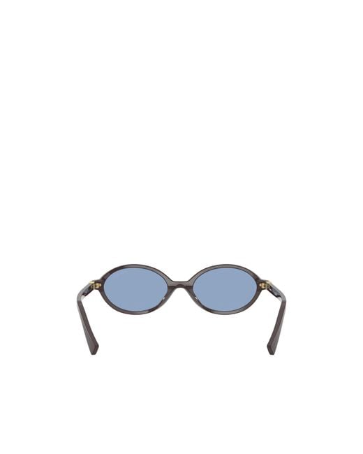 Miu Miu Blue Eyewear Oval-Frame Sunglasses