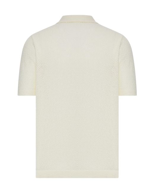 Roberto Collina White Mya Textured Knitted Top for men
