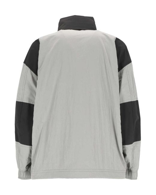 Boss Black Logo-Patch Colour-Block Hooded Jacket for men
