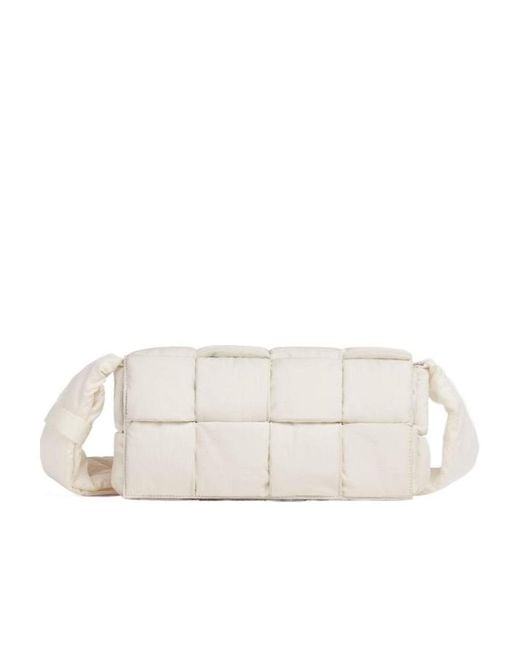 Bottega Veneta Natural Medium Cassette Lined Technology Crossbody Bag for men