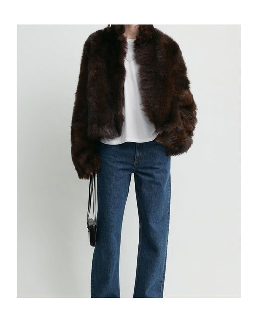 Totême Black Totême Silky Shearling Jacket