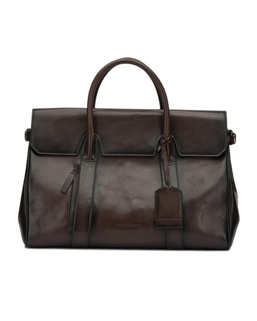 Officine Creative Black 'Bostonian 001' Travel Bag for men