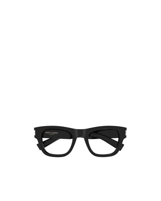 Saint Laurent Black Eyewear Sl 698 Rectangular Glasses And Frames