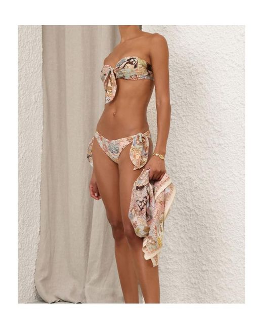 Zimmermann Natural Daylight Tie Bikini Top