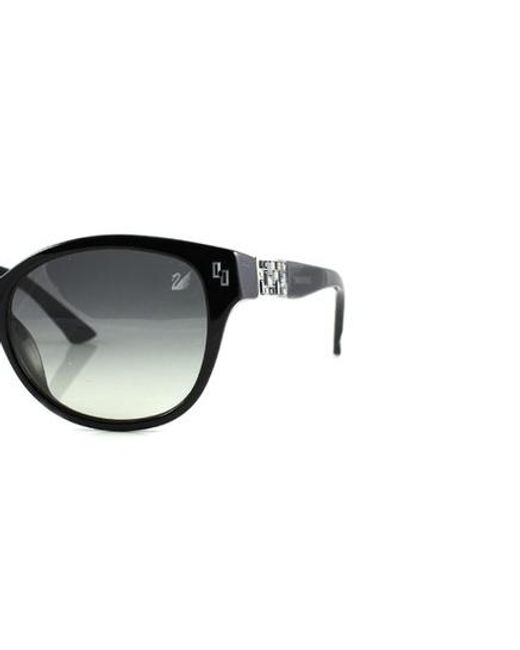 Swarovski White Logo Sunglasses
