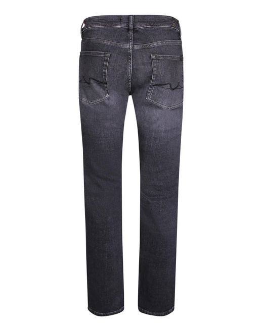 7 For All Mankind Blue Five-Pocket Jeans for men