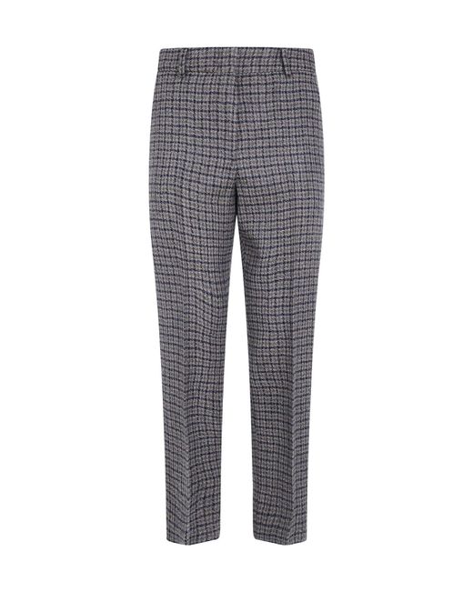 Seventy Gray Checked Classic Pants