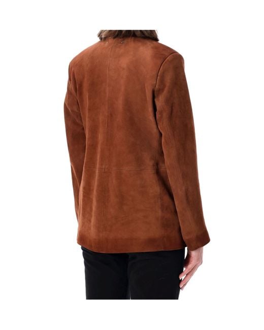 Golden Goose Deluxe Brand Brown Single Breasted Jacket