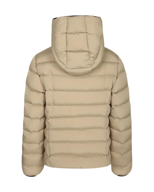 Moncler Natural Padded Logo-Patch Jacket
