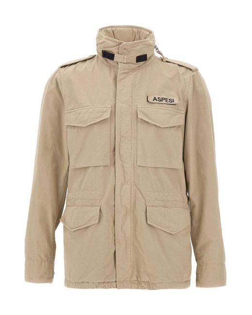 Aspesi Natural Mini Field Hooded Jacket for men