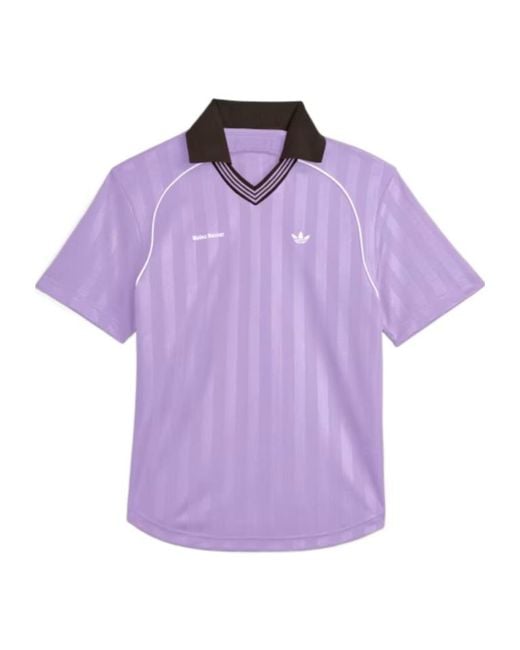 Adidas Originals Purple Adidas X Wales Bonner Striped T-Shirt for men