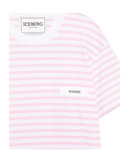 Iceberg Pink Striped T-Shirt
