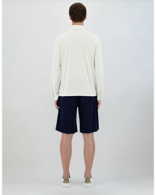 Herno White Buttoned Long Sleeved Shirt for men