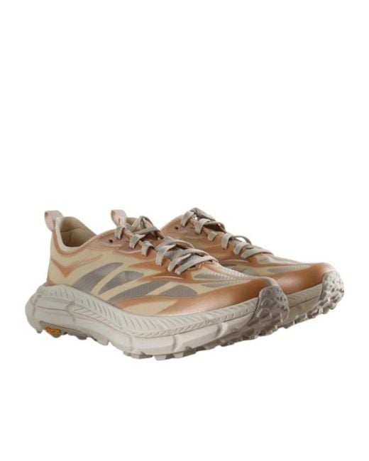 Hoka One One Gray Mafate Speed 4 Lite Sneakers for men
