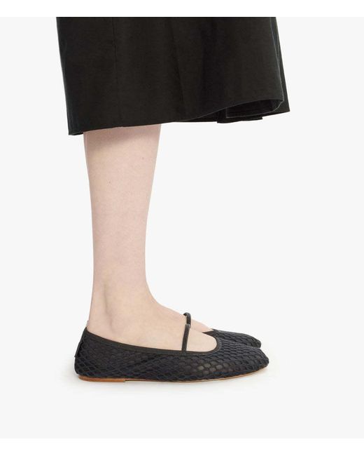 A.P.C. Black Swan Round Toe Ballerinas