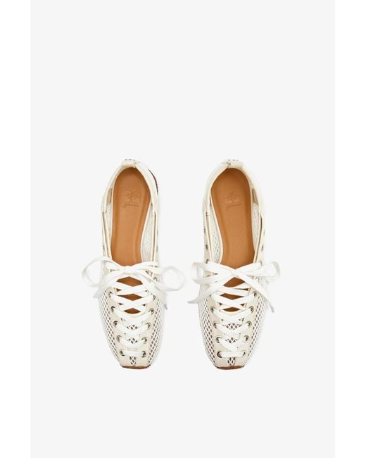 Ganni White Sporty Ballerina
