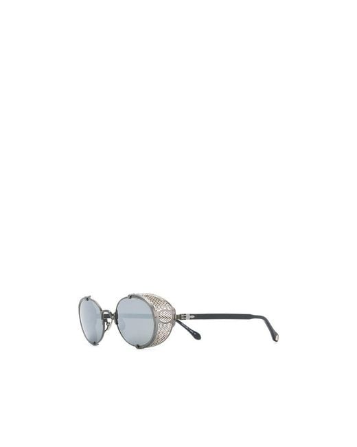Matsuda White Round-Frame Tinted Sunglasses