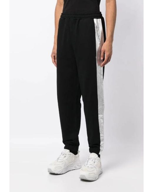 Helmut Lang Black Metallic-Detail Track Pants for men