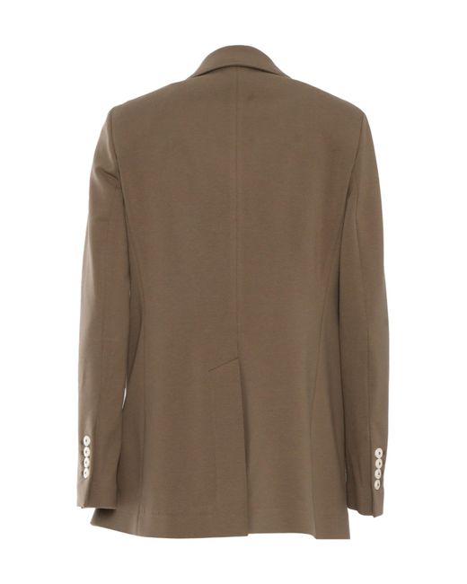 Circolo 1901 Brown Single-Button Blazer