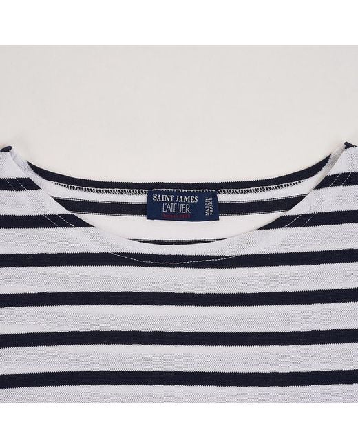 Saint James Blue Striped T-Shirt