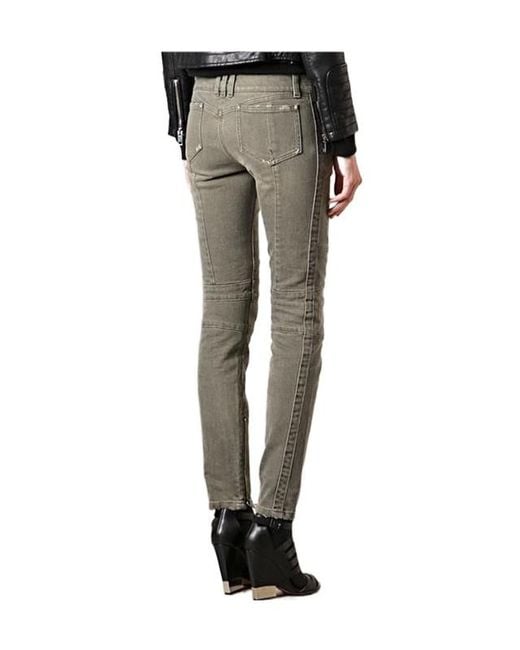Balmain Gray Jeans With Belt Loops