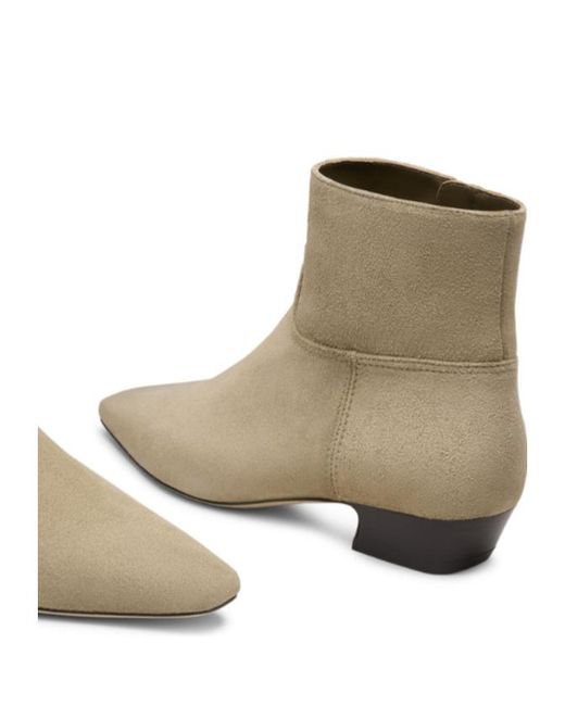 Stuart Weitzman Natural Stassi Zip Bootie