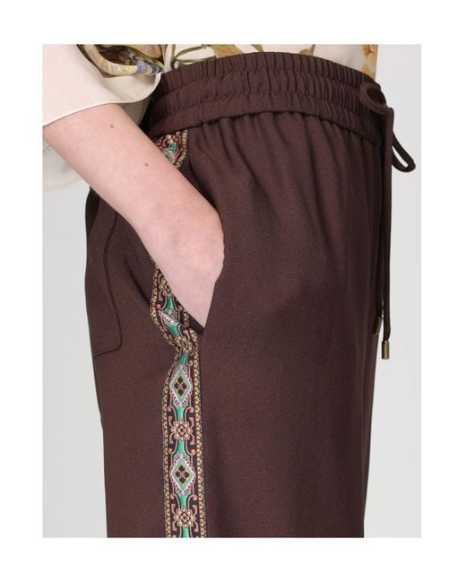 Etro Multicolor Wide-Leg Trousers