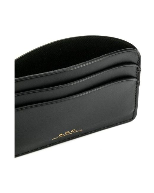 A.P.C. Black Demi Lune Cardholder