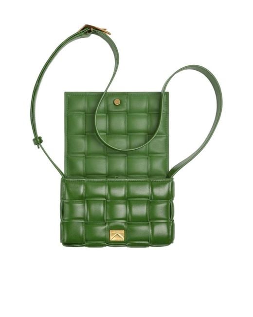 Bottega Veneta Green Small Cassette Crossbody Bag