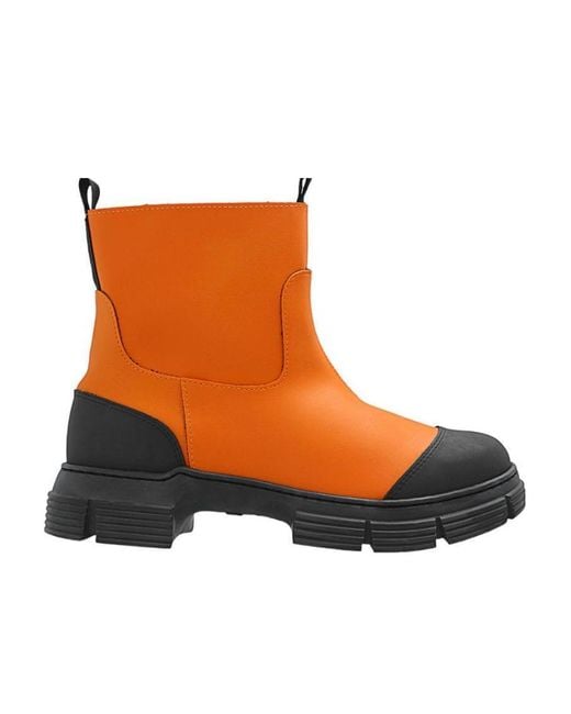 Ganni Brown 55Mm Chunky Slip-On Boots