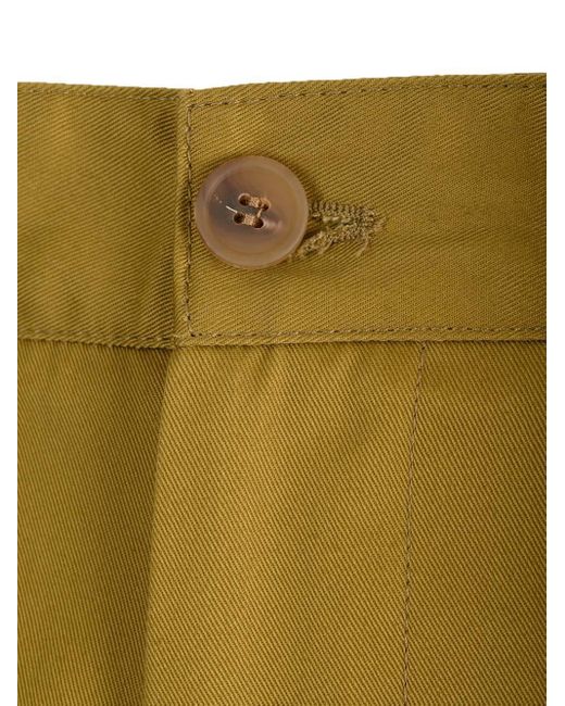 Maison Kitsuné Natural Maison Kitsuné Logo Embroidered Straight-Leg Chinos for men