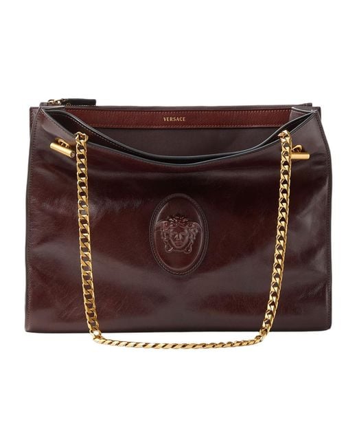 Versace Brown Cabine Shoulder Bag