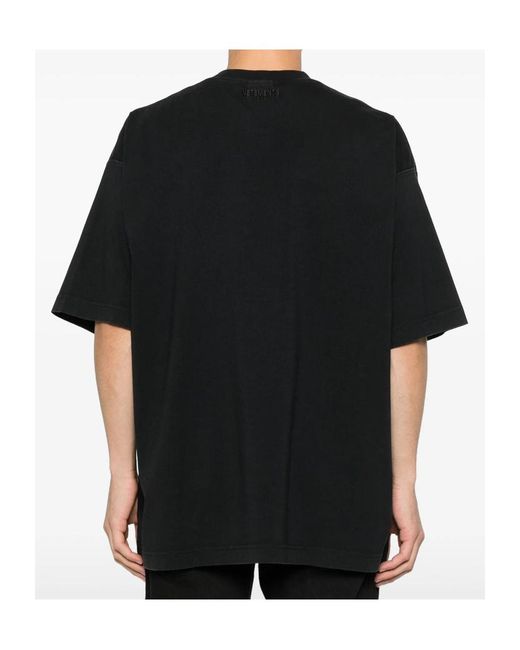 Vetements Black Global Mf T-Shirt for men