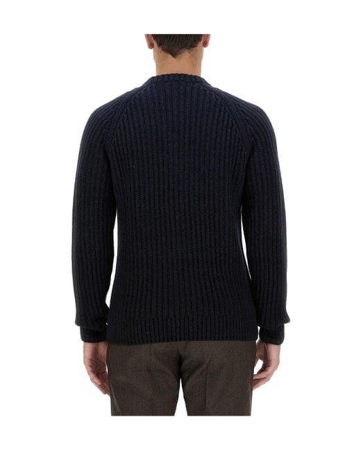 Brioni Blue Luxurious Knit Sweater for men