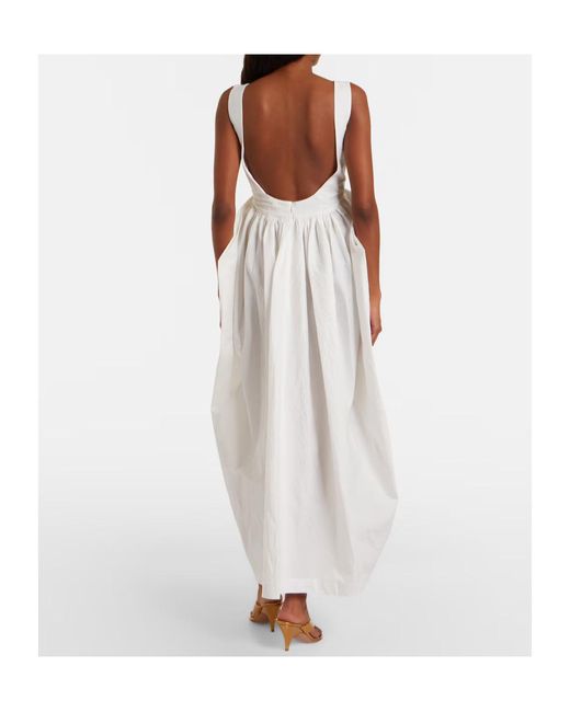 Rohe White Cotton-Blend Maxi Dress