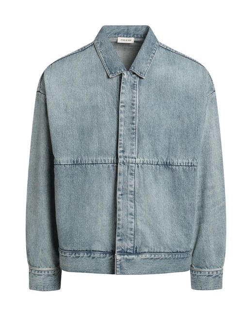 Fear Of God Blue Denim Trucker Jacket for men