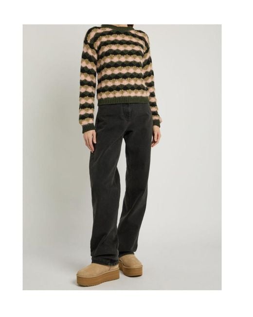 Moncler Black Striped Wool-Blend Jumper