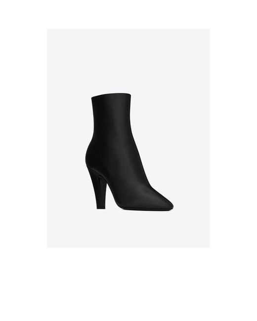 Saint Laurent White Logo Boots