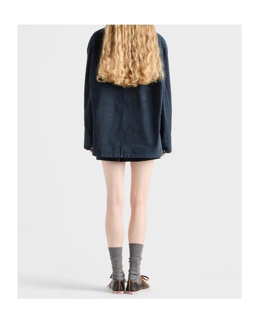 Prada Blue Canvas Work Jacket