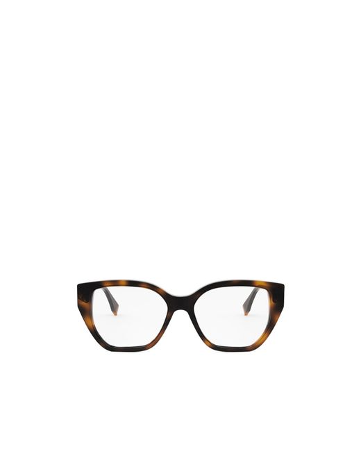 Fendi White Eyewear Geometric Frame Glasses