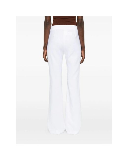 Max Mara White Bootcut Casual Pants