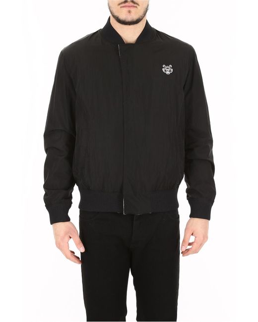 KENZO Black Double-Sided Pilot Casual Jacket for men