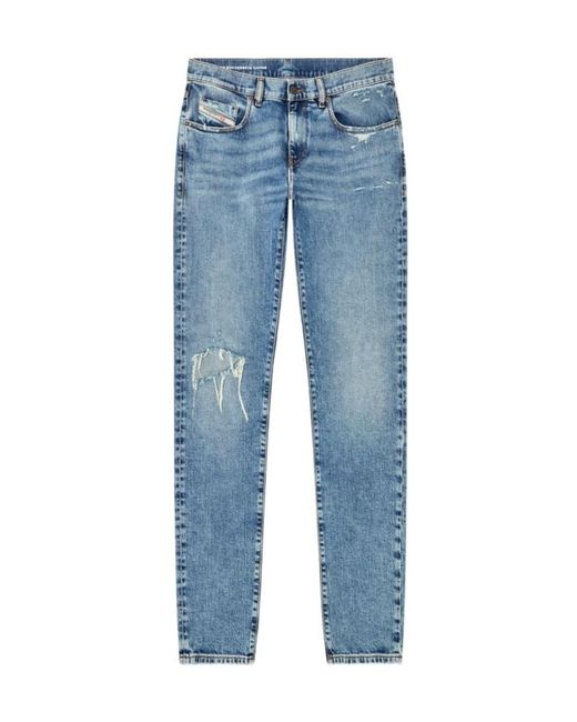 DIESEL Blue 2019 D-Strukt Slim Jeans for men
