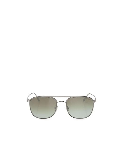 Tom Ford Metallic Aviator Sunglasses for men