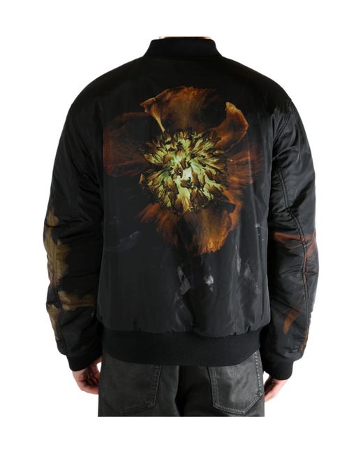 Dries Van Noten Black Volker Patterned Jacket for men