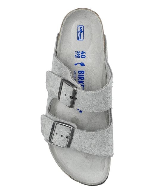 Birkenstock White Arizona Buckled Sandals for men
