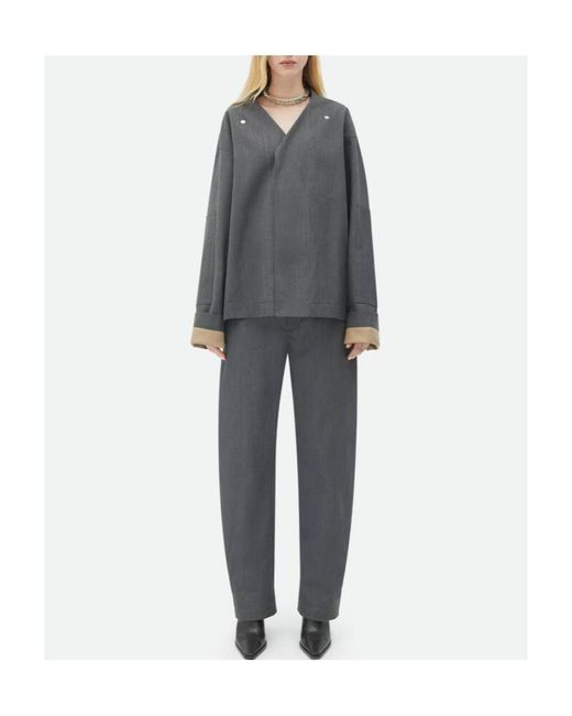 Bottega Veneta Gray Bonded Jacket