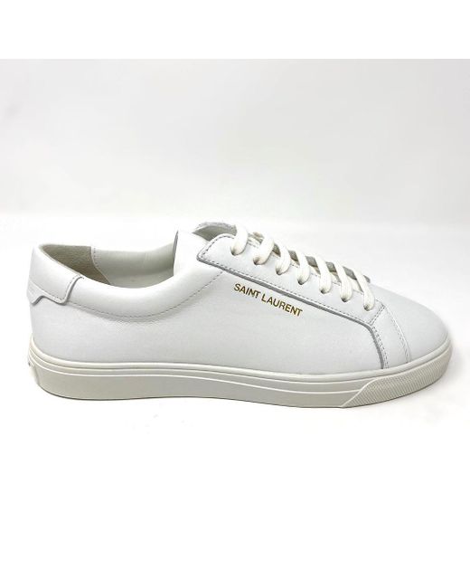 Saint Laurent White Andy Sneakers