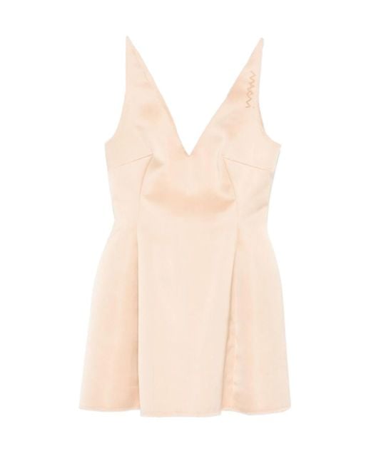 Marni Natural Baby Doll Duchesse Mini Dress